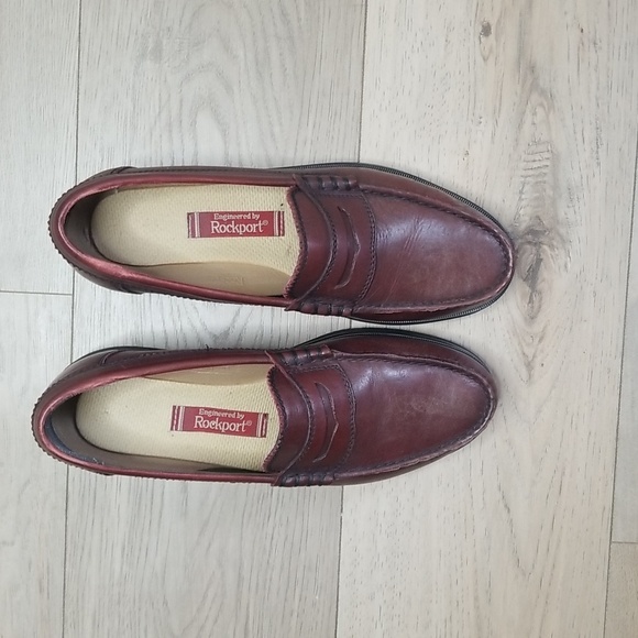 Rockport mens cordon beef roll leather loafers sz 10.5 - Picture 3 of 9